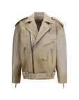 Golden Goose The Journey Buffalo Leather Biker Jacket