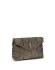 Saint Laurent Medium Loulou Puffer Shoulder Bag - Gray/Grey