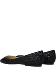 Jimmy Choo Alina Black Pointed Toe Ballet Flats