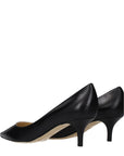 Jimmy Choo Black Leather Court Shoes
