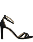 Jimmy Choo Black Leather Kelsi 85 Heel Sandals