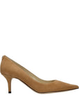 Jimmy Choo Aurora Bronze/Brown Leather Heel Pumps