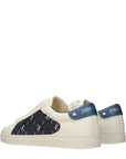 Jimmy Choo Rome Beige Leather Low Top Sneakers