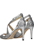 Jimmy Choo Emily 85 Stiletto Heels Silver