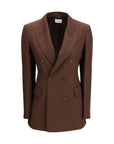 P.A.R.O.S.H. Double-Breasted Blazer - Brown