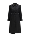 Burberry Black Hooded Trench Coat
