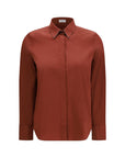 Brunello Cucinelli Rust Collar Shirt