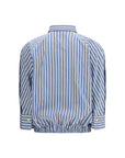 Brunello Cucinelli Striped Cropped Shirt
