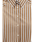 Brunello Cucinelli Striped Cropped Shirt