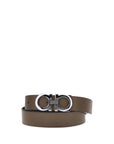 Ferragamo Gancini Leather Belt - Brown