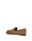 Fendi Brown Suede Leather Loafers - Tan