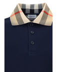 Burberry Blue Long Sleeve Cody Polo Shirt