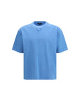 Prada Cerulean Blue Cotton T-Shirt