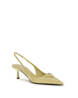 Prada Leather High Heel Slingback Pumps