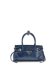 Prada Blue Bonnie Mini Leather Handbag