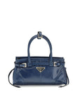 Prada Blue Bonnie Mini Leather Handbag
