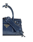 Prada Blue Bonnie Mini Leather Handbag
