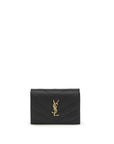 Saint Laurent Cassandre Trifold Leather Wallet