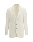 Brunello Cucinelli White Linen Longline Blazer