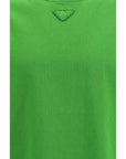 Prada Striking Green Cotton T-Shirt
