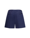 Prada Blue Cotton Chino Shorts