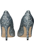 Jimmy Choo Agnes Silver Heeled Pumps