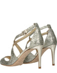 Jimmy Choo Emily 85 Stiletto Heels Gold & Silver