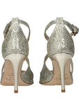 Jimmy Choo Emily 85 Stiletto Heels Gold & Silver