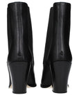 Jimmy Choo Celia 85 Black Leather Heeled Chelsea Ankle Boots