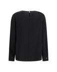 Max Mara Long Sleeve Blouse - Black