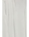 Max Mara White Long Sleeve Blouse