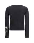 Max Mara Black Wool-Silk Sweater