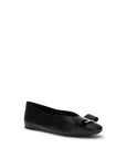 Ferragamo Vara Bow Black Leather Ballet Flats