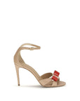 Ferragamo Vara Bow Leather Heel Sandals