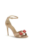 Ferragamo Vara Bow Leather Heel Sandals
