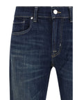 7FOR Mid-Blue Slim Dojo Jeans