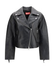 Diesel L-Unatic Leather Biker Jacket - Black