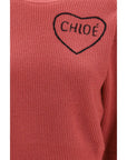 Chloé Logo Wool-Cashmere Sweater