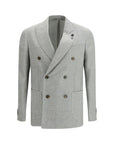 Lardini Roma Light Gray/Grey Wool Blazer