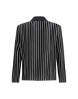 Jil Sander Striped Zip-Up Cardigan