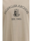 Moncler Graphic Cotton T-Shirt - Beige