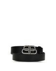 Balenciaga Logo Leather Belt