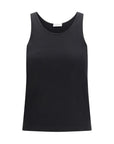 Brunello Cucinelli Black Cashmere Knit Tank Top