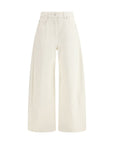 Brunello Cucinelli Chalk Wide Leg Pants