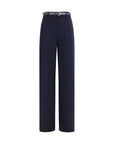 Max Mara Elegant Wide Leg Pants - Blue