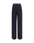 Max Mara Elegant Wide Leg Pants - Blue