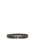 Ferragamo Gancini Leather Belt - Black