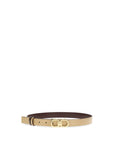 Ferragamo Gancini Reversible Beige Leather Belt