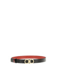 Ferragamo Gancini Reversible Black Leather Belt