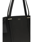 Ferragamo Leather Folded Tote & Shoulder Bag - Black